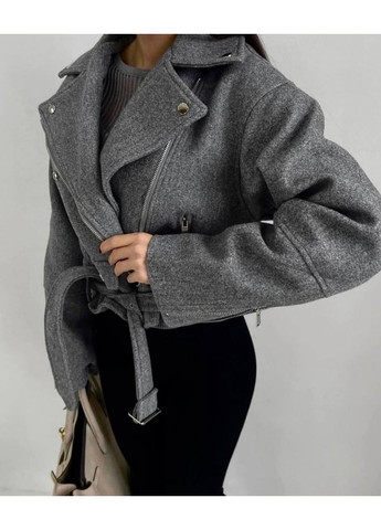 Сіра демісезонна жіноча куртка-косуха косуха Україна