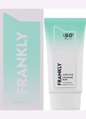 Frankly Крем успокаивающий солнцезащитный 50 мл Cicahae Sun SPF 50+ — Крем, Южная Корея (316257666)