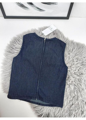 Джинсовий топ trf із вирізами Zara (341530795)