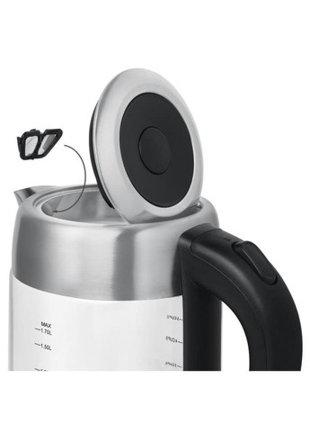 Електрочайник RKT87-SGS 1.7 л сріблястий Rotex (364835672)