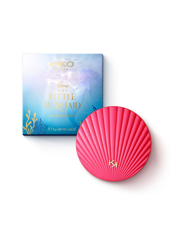 Ультрачутливі запечені рум'яна із сяючим фінішем Disney - The Little Mermaid Radiant Baked Blush - 02 Rouged 8 г Kiko Milano (299721612)