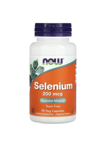 Селен Selenium 200мкг - 180 вег.капсул Now Foods (283328654)