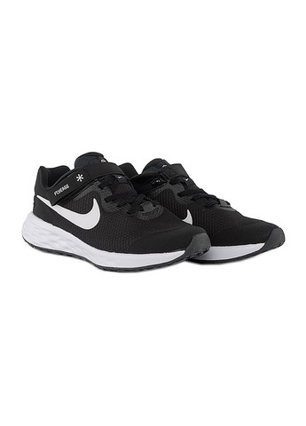 Чорні Осінні дитячі кросівки revolution 6 flyease nn чорний Nike