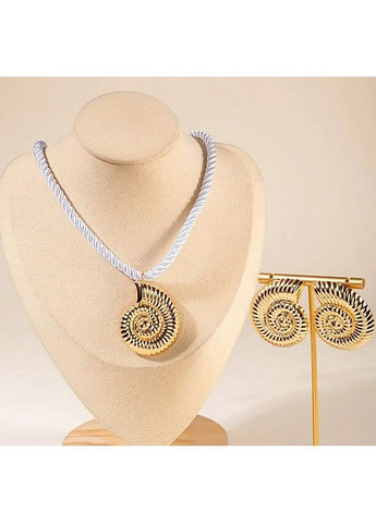 Біжутерія комплект кольє та сережки "Морський" No Brand (361971476)