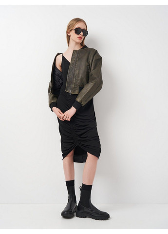 Чорна кежуал сукня H&M однотонна