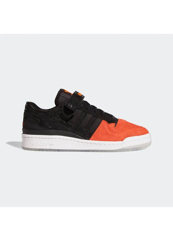 Чорні кросівки чоловічі forum low atlanta black/orange gz6604 adidas