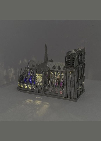 Металевий пазл 3D головоломка конструктор Нотр-Дам-де-Парі Strateg (315780104)