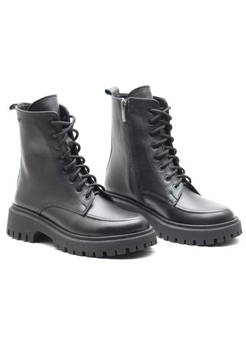 Зимние ботинки женские из натуральной кожи мех тимберленды Zlett