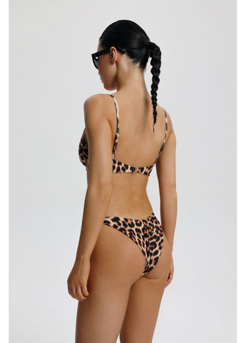 Комбинированный летний купальник раздельный серебряный 721 Papaya