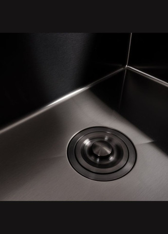 Кухонний комплект: Мийка Handmade (58x43 см) PVD чорна + Змішувач Q411MB Valeso (353746864)