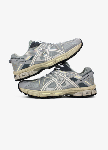 Сірі всесезон кросівки чоловічі і жіночі Asics Gel-Kahana 8 gray beige | Асікс Гель-Кахана 8 сірі бежеві
