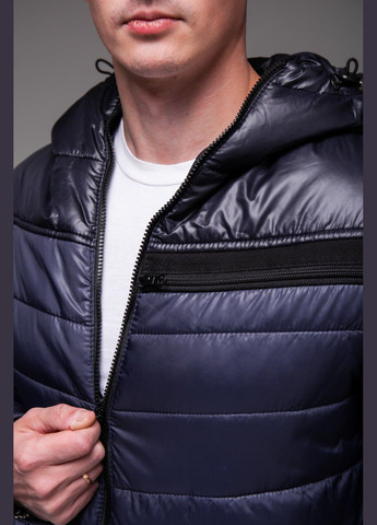 Темно-синяя зимняя мужская куртка "евро зима" Vakko