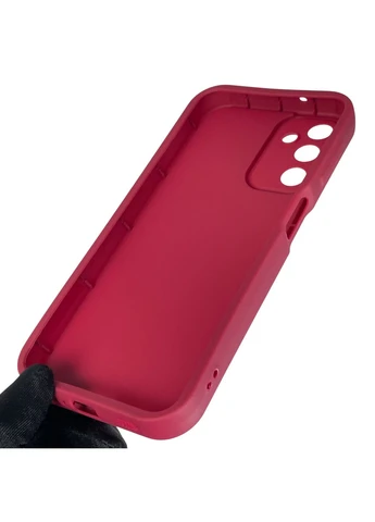 Чохол силіконовий Soft Touch з 3D принтом милий ведмедик для Galaxy A14 4G (SM-A145F) бордовий (Повний захист камери) Samsung (378975946)