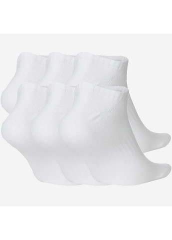 Чорні шкарпетки u nk everyday ltwt ns 6pr-band білий Nike однотонні (333957399)