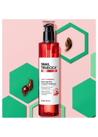 Тонер для лица глубоко восстанавливающий с муцином чёрной улитки Snail Truecica Miracle Repair Toner 135ml Some By Mi (303633341)