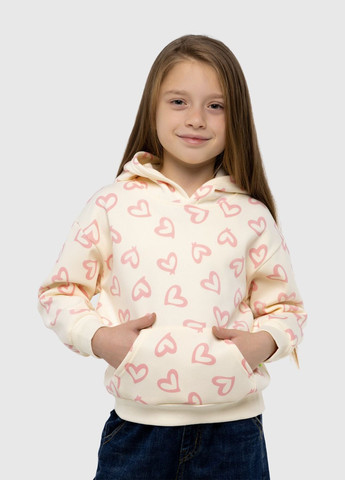 Худи с принтом для девочки 7806 92 см Молочный (2000990107565W) shop (2000990107565) Kai-Kai (270931000)