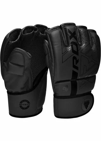 Рукавиці для ММА F6 KARA Matte Black (капа у комплекті) RDX (345715079)