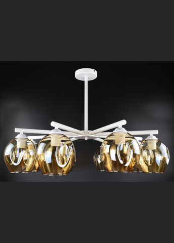 Люстра стельова на 8 лампочок 26484 Білий 50х80х80 см. Sunnysky (364498113)