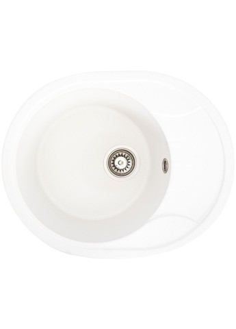 Гранітна мийка для кухні 5847 ONYX матова (білосніжна) Platinum (269793261)