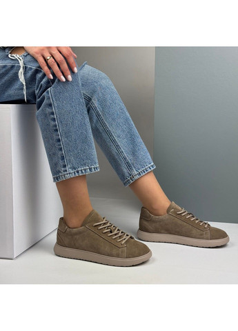 329 Анатомические Кроссовки Замшевые Бежевые No Brand бежевые демисезоны (335365747)