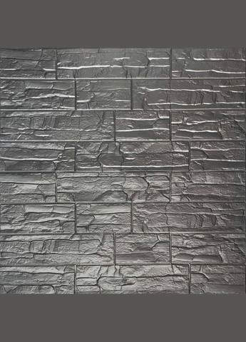 Самоклеюча 3D панель культурний камінь срібло 700x770x5мм (156) SW00000751 Sticker Wall (278314810)