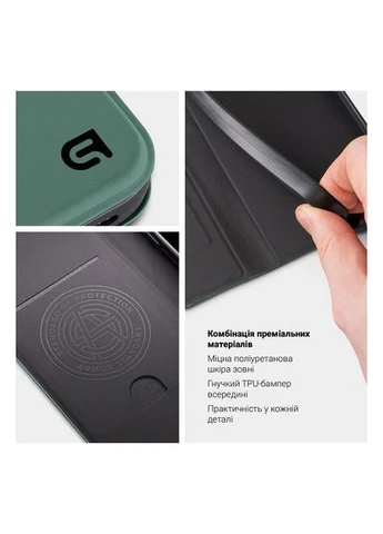 Чехол-книжка OneFold для Xiaomi Redmi Note 15 4G Green (ARM90176) ArmorStandart (386052852)