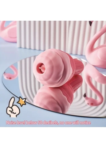 Вібратор для стимуляції клітора рожевого кольору Ice Cream CNT (382545460)