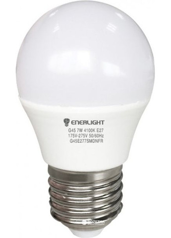 Лампа светодиодная G45 7 Вт 4100 K E27 (3шт) Enerlight (370778586)