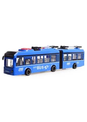 Игрушка Трамвай голубой 1:16 (инерция, звук, свет, двери открываются) Cars S (402287623)