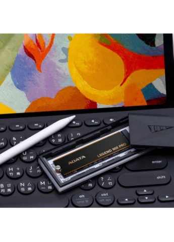 Накопичувач SSD M.2 2TB 2280 PCIe Gen 4x4 3D NAND Read/Write: 7400/6500 MB/sec (SLEG-900P-2TCS) ADATA LEGEND 900 PRO (386040740)