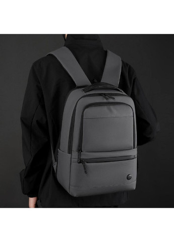 Чоловічий рюкзак текстильний для ноутбука та документів водовідштовхувальний повсякденний з отвором для навушників та вихід USB RoyalBag AT08-1289 (360655176)