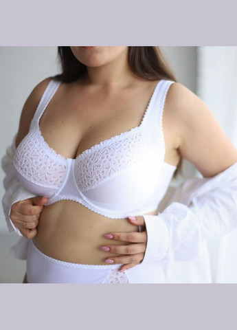 Білий бюстгальтер на кісточках з м'якими чашками та широкими бретелями Elita з кісточками