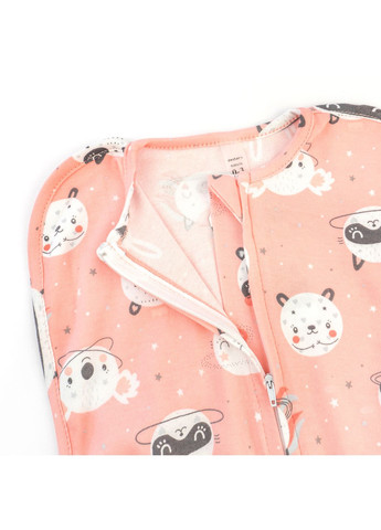 Пелюшка-кокон для немовлят на блискавці Pink panda Рожевий dexter's (353677323)