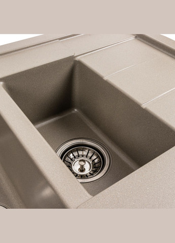 Гранітна мийка для кухні 7850W TOSKANA матовий Титан Platinum (269793751)