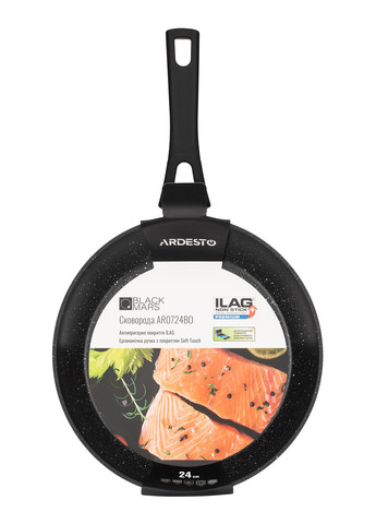 Сковорода 24 см Black Mars AR0724BO Ardesto (306514450)