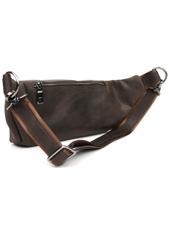 Сумка на пояс мужская кожаная бананка через плечо для телефона и для документов дорожняя маленькая Коричневый 40655 LIMARY (361348657)