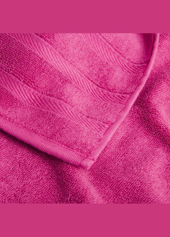 IDEIA полотенце салфетка махровое 30х50 косичка пурпурная розовый производство - Узбекистан