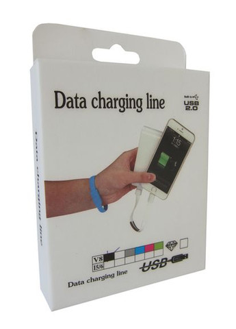 Кабель-браслет micro USB 2.0, сірий RTL China (370976599)