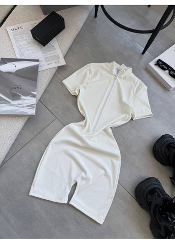 Комбинезон в рубчик Luna молочный