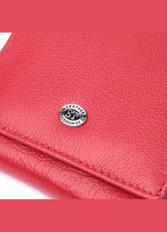 Жіночий гаманець із натуральної шкіри з монетницею 22710 Червоний st leather (306881342)