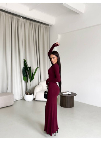 Бордова повсякденний, джинсова, ділова, кежуал сукня максі Україна