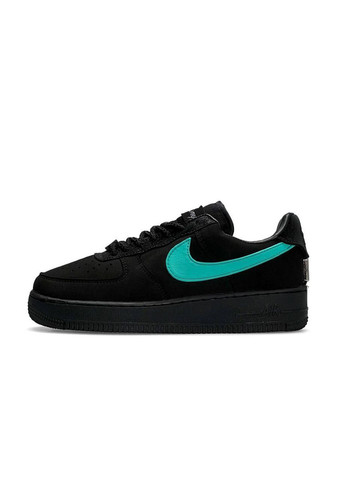 Кросівки жіночі Nike No Brand Air Force 1 Low x Tiffany&Co Black Mint чорні демісезони (319509147)