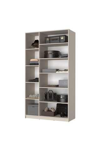 Шафа 3-дверна з антресоллю Оскар ДСП BG, 4 додаткові полиці 120x52x260 см (MBS-4921) MebelStar (371688841)