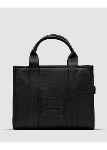 Сумка Marc Jacobs The Leather Medium Tote Bag Black Марк Джейкобс (377507850)