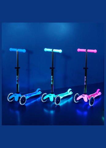 Самокат Mini Deluxe Glow LED крижаний лайм (MMD216) Micro (326805735)