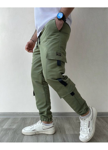 Оливковые повседневный демисезонные джоггеры брюки Vione