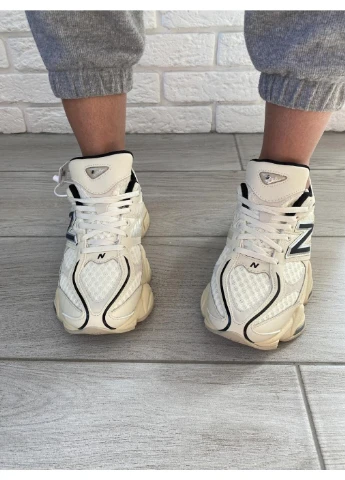 КРОССОВКИ ЖЕНСКИЕ NEW BALANCE 9060 CREAM BLACK НЬЮ БЕЛАНС 9060 ЧЕРНЫЕ No Brand чёрные демисезоны (390650503)