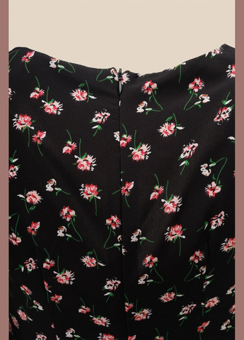 Черное повседневный платье с узором женское wtc02319 черный shop (2000990655424) LAWA