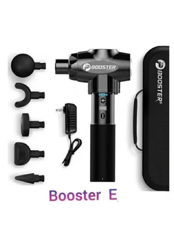 Перкуссионный мышечный ударный массажер Е триггерных точек Черный Booster (385209169)