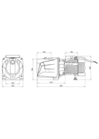 Насос поверхневий відцентровий TJSW/10M Нmax 34 м Qmax 4,2 куб.м 0,75 кВт () Pumpman CV029757 (385681740)